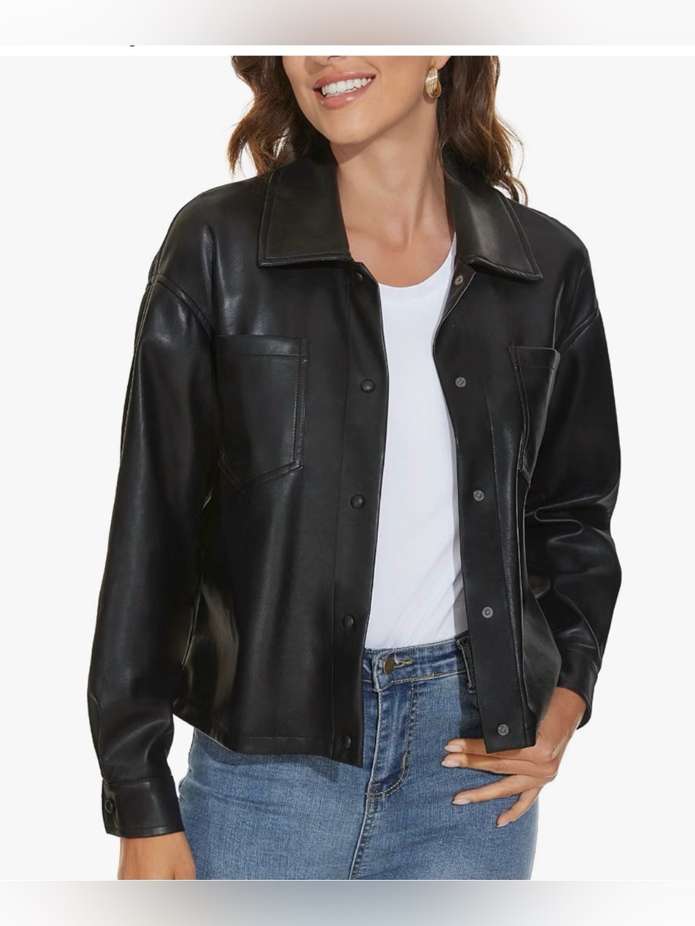 Leather Shacket